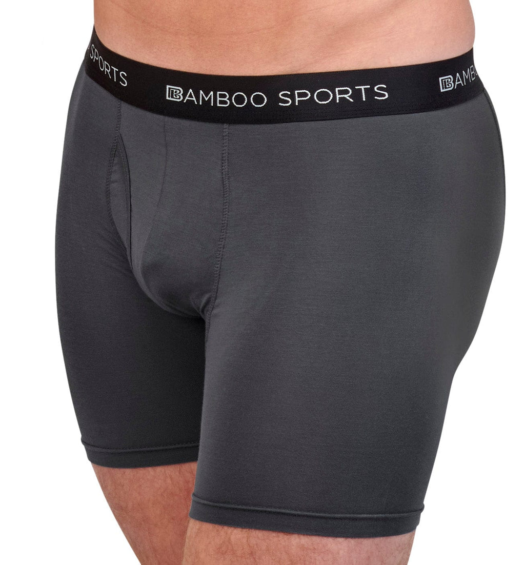 Men's 4" Inseam Bamboo Rayon Boxer Briefs - 4 Pack